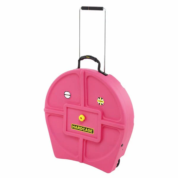 Hardcase Cymbal Case w/ Wheels & Pull Handle | 22" - Pink