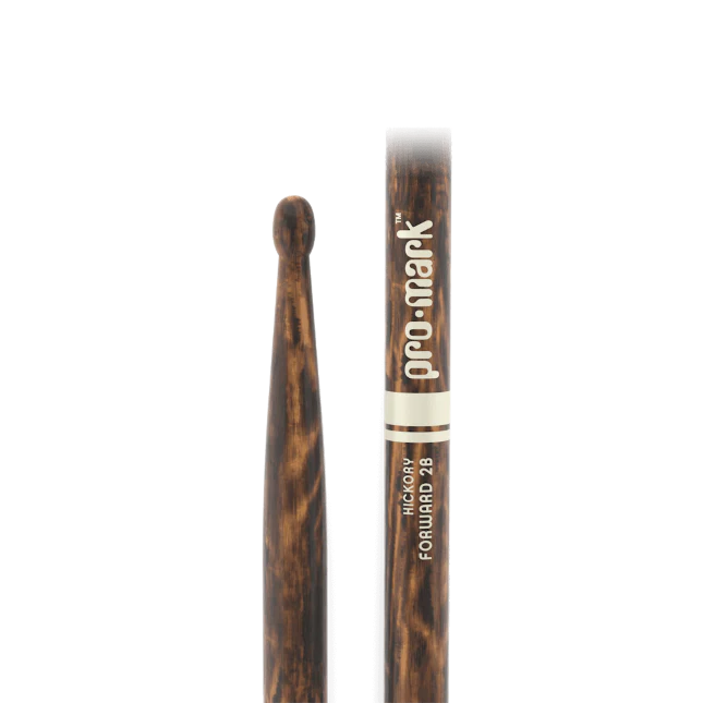 Promark Classic Forward 2B FireGrain Hickory Drumstick, Oval Wood Tip