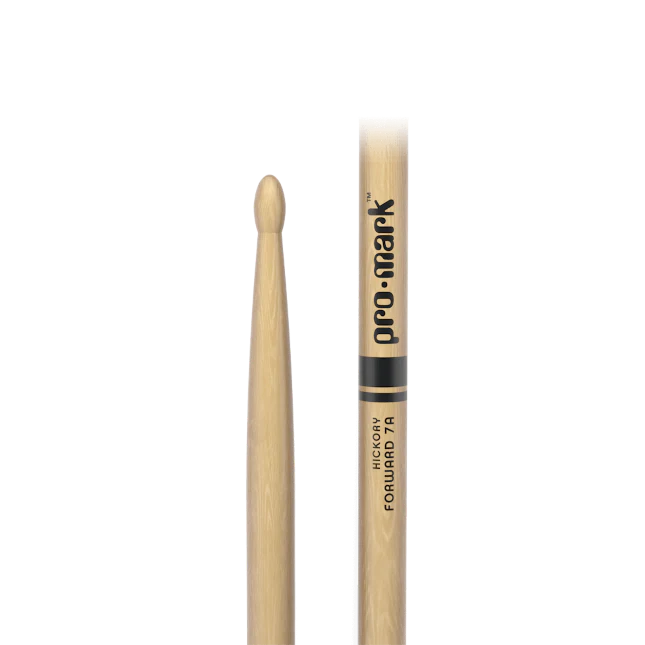 Promark Classic Forward 7A Hickory Drumstick, Oval Wood Tip