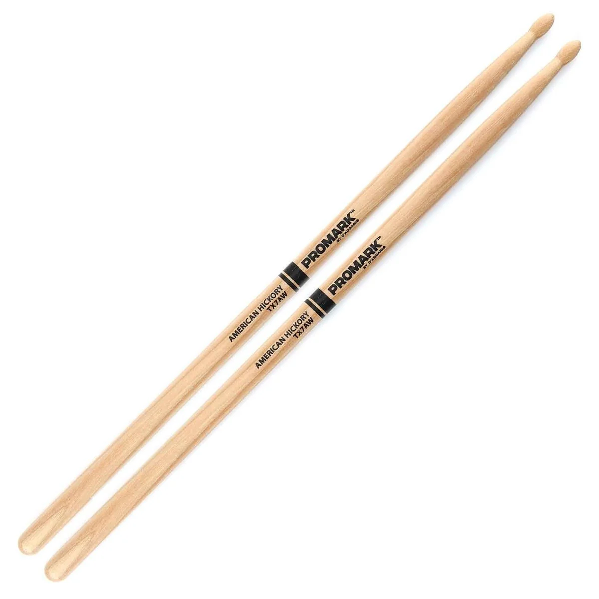 Promark Classic Forward 7A Hickory Drumstick, Oval Wood Tip - Image 2