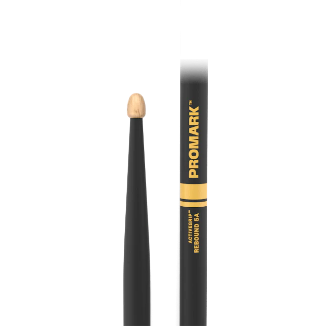 Promark Rebound 5A ActiveGrip Hickory Drumstick, Acorn Wood Tip