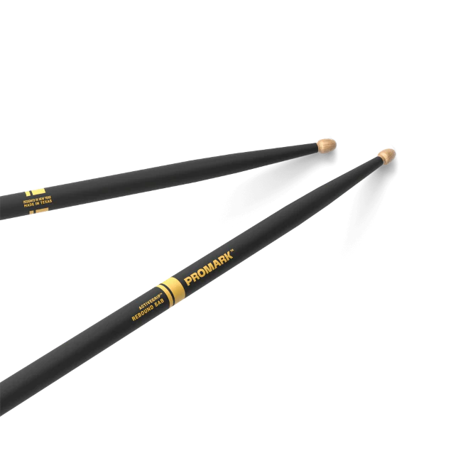Promark Rebound 5AB ActiveGrip Hickory Drumstick, Acorn Wood Tip - Image 2