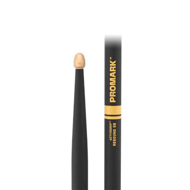 Promark Rebound 5B ActiveGrip Hickory Drumstick, Acorn Wood Tip