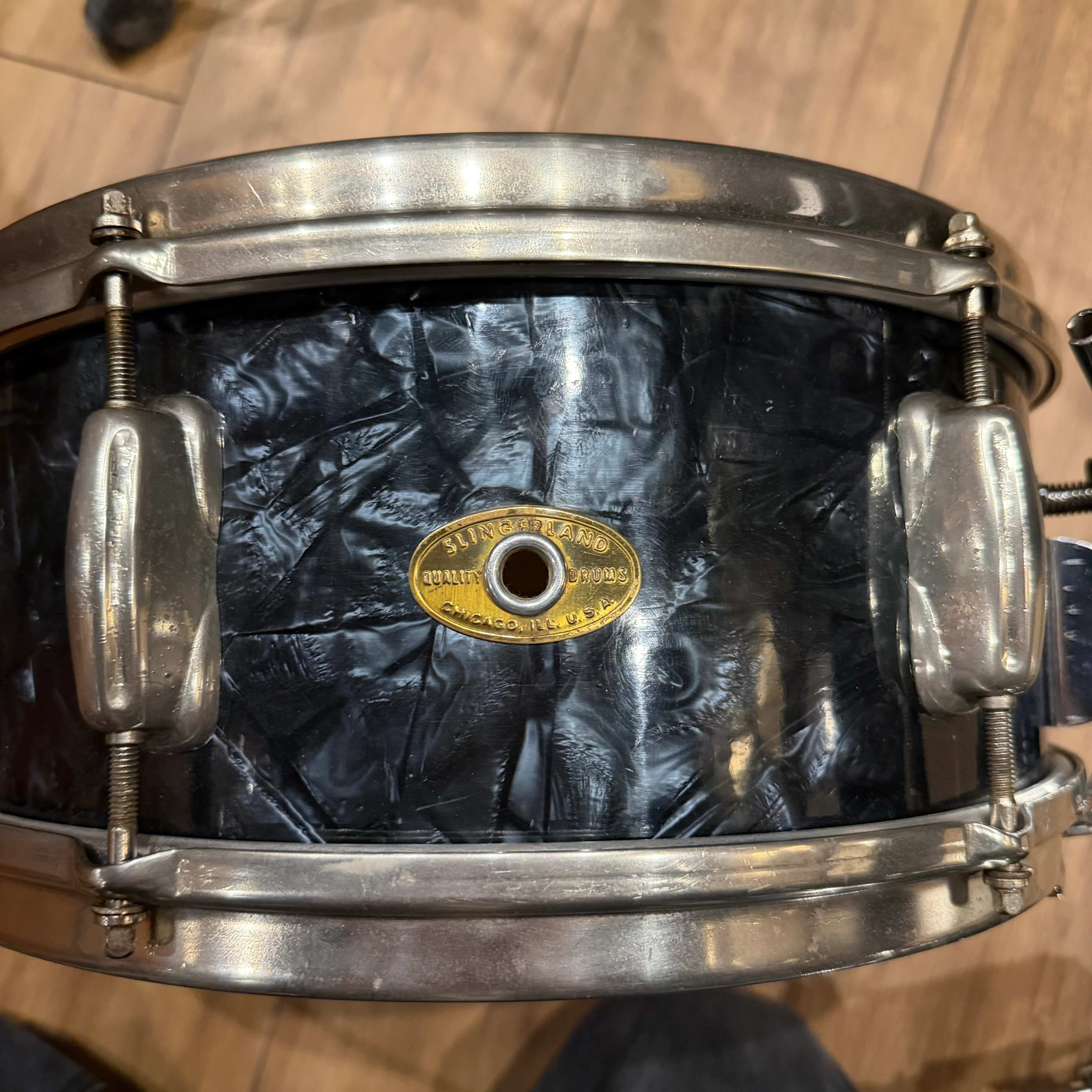 Slingerland Student Model Radio King 1950's 13x5.5" Snare Drum #1269 - Image 3