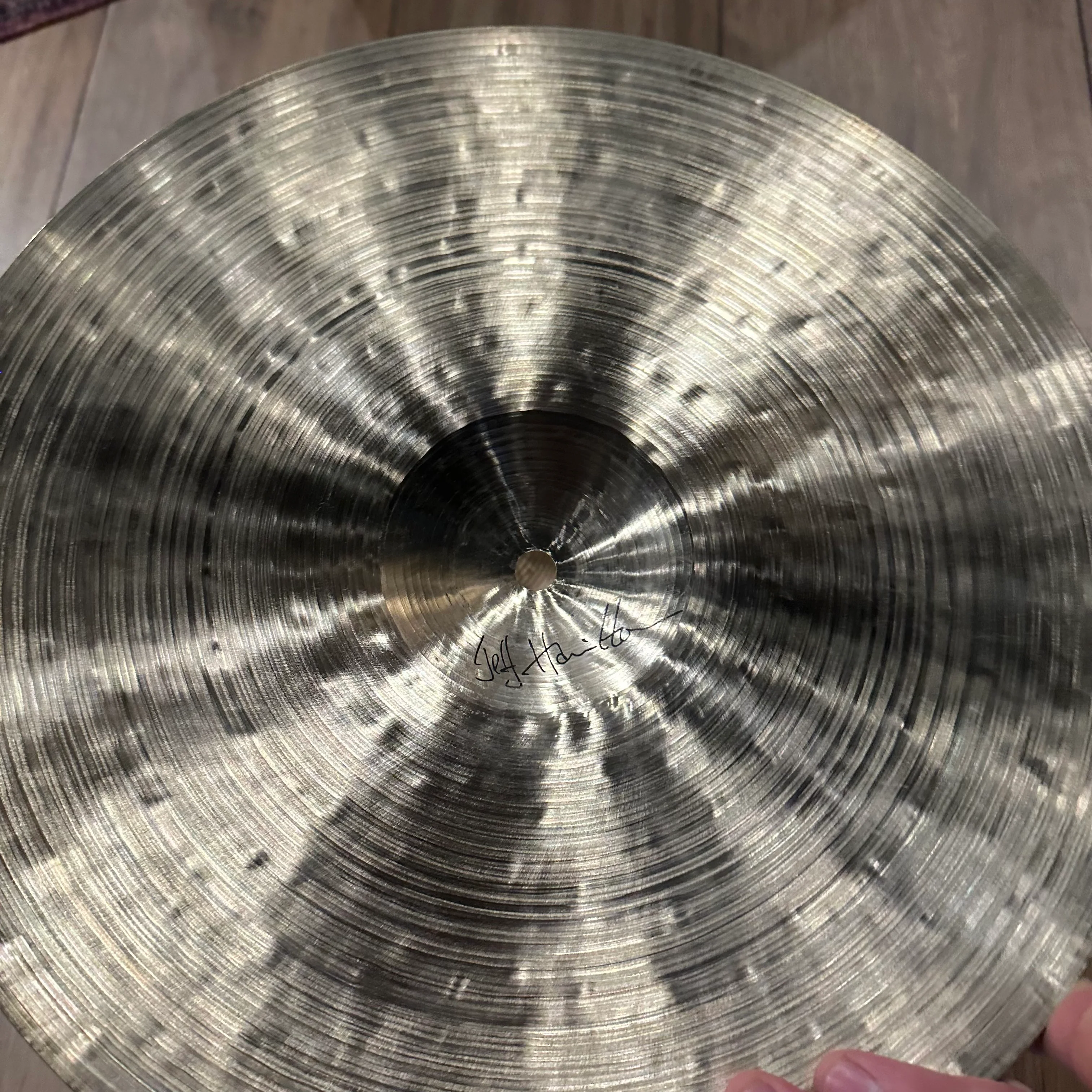 Sabian Crescent 14" Hi Hat Cymbals Jeff Hamilton  #1232 - Image 3