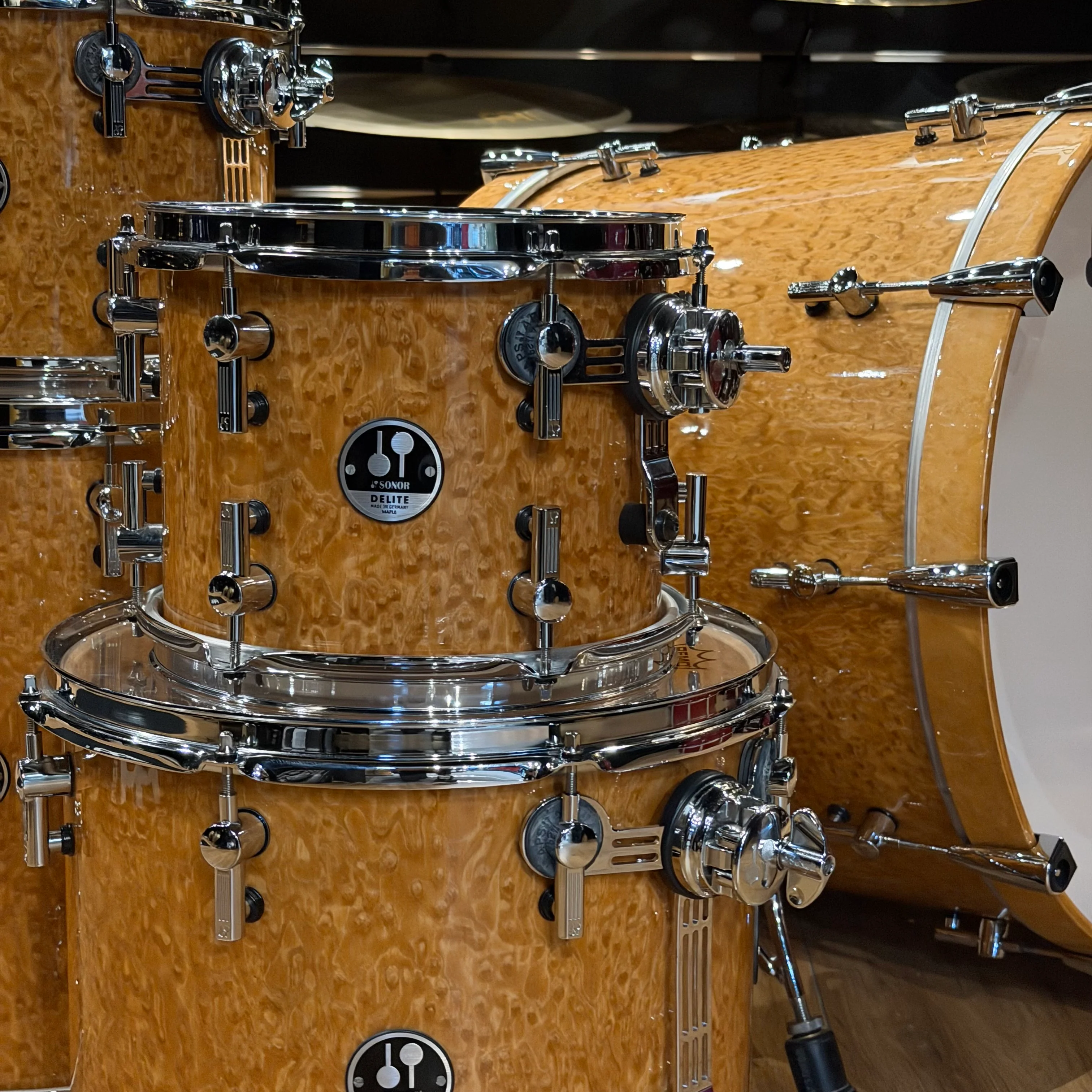 Sonor Delite Birds Eye Maple Drum Kit #1316 - Image 2
