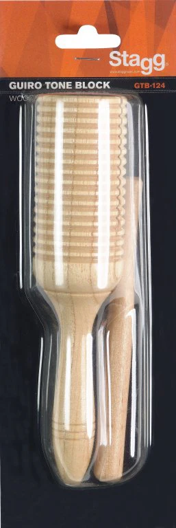 Stagg Guiro Tone Block With Beater - Image 2