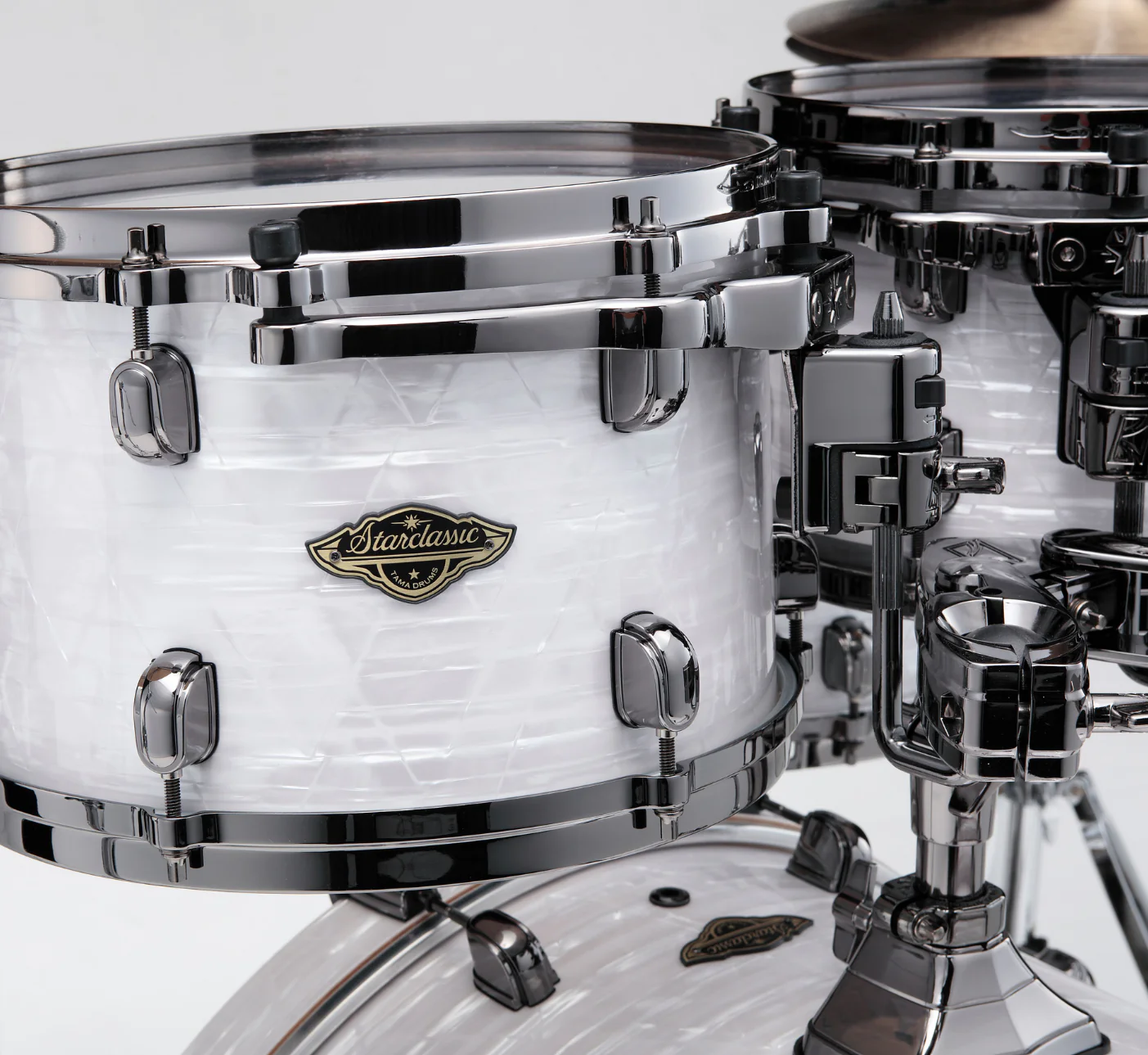 Starclassic Walnut/Birch Drum Kit Shell Pack - White Pearl Limited Edition - Image 2