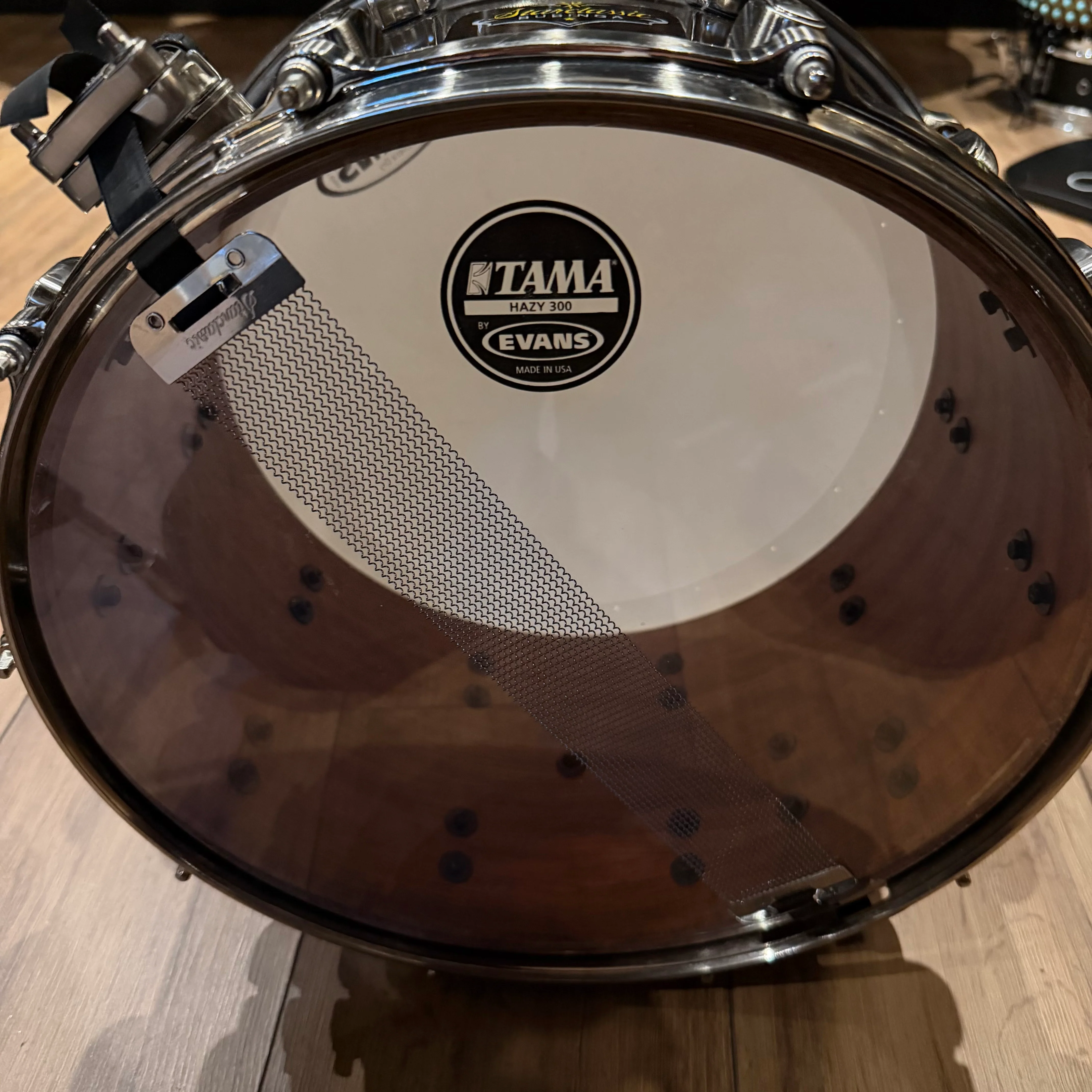 Tama 14x8" Bubinga Starclassic Snare Drum #1301 - Image 4