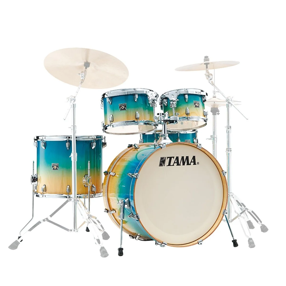 Tama Superstar Classic 22" 5pc Shell Pack, Caribbean Lacebark Pine Fade