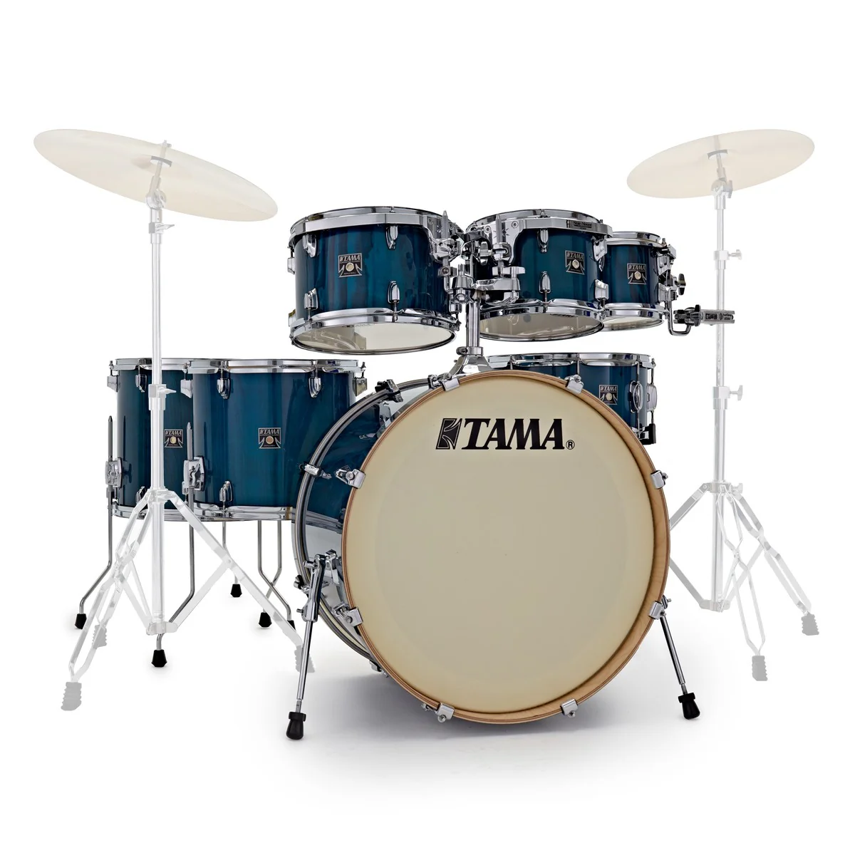 Tama Superstar Classic Exotic 22" 7pc, Gloss Sapphire Lacebark Pine