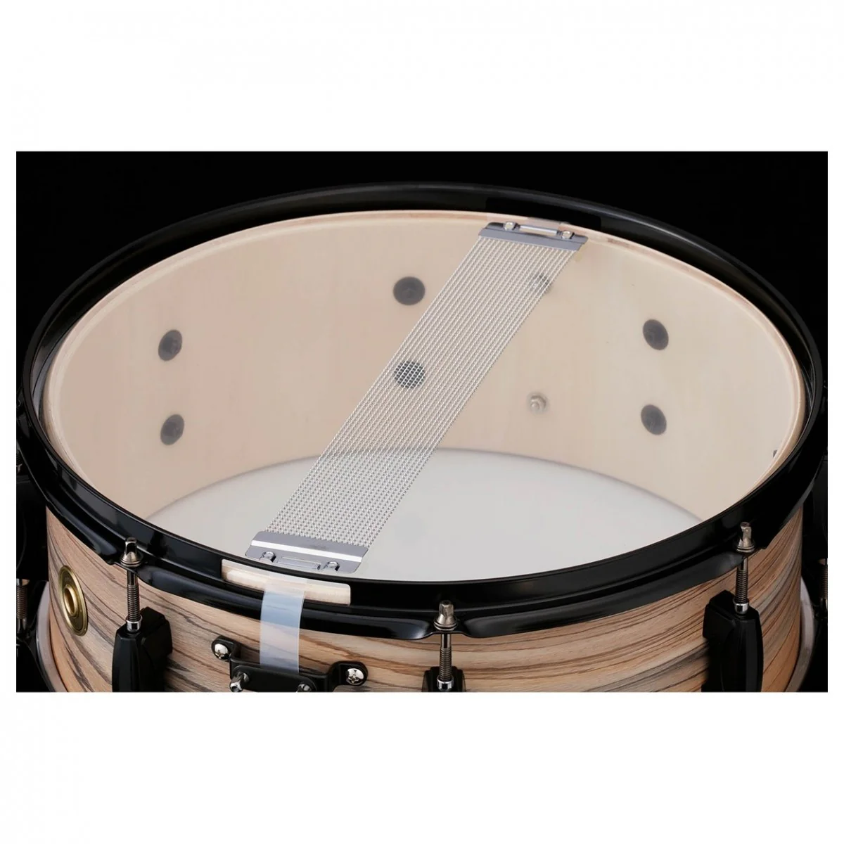 Tama Woodworks 14x5.5" Natural Zebrawood Snare Drum - Image 2