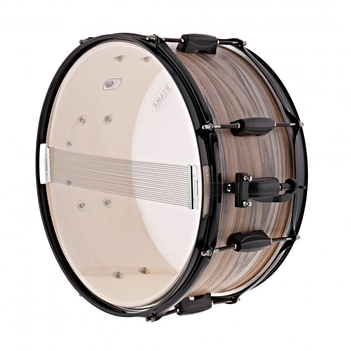 Tama Woodworks 14x6.5" Natural Zebrawood Snare Drum - Image 2