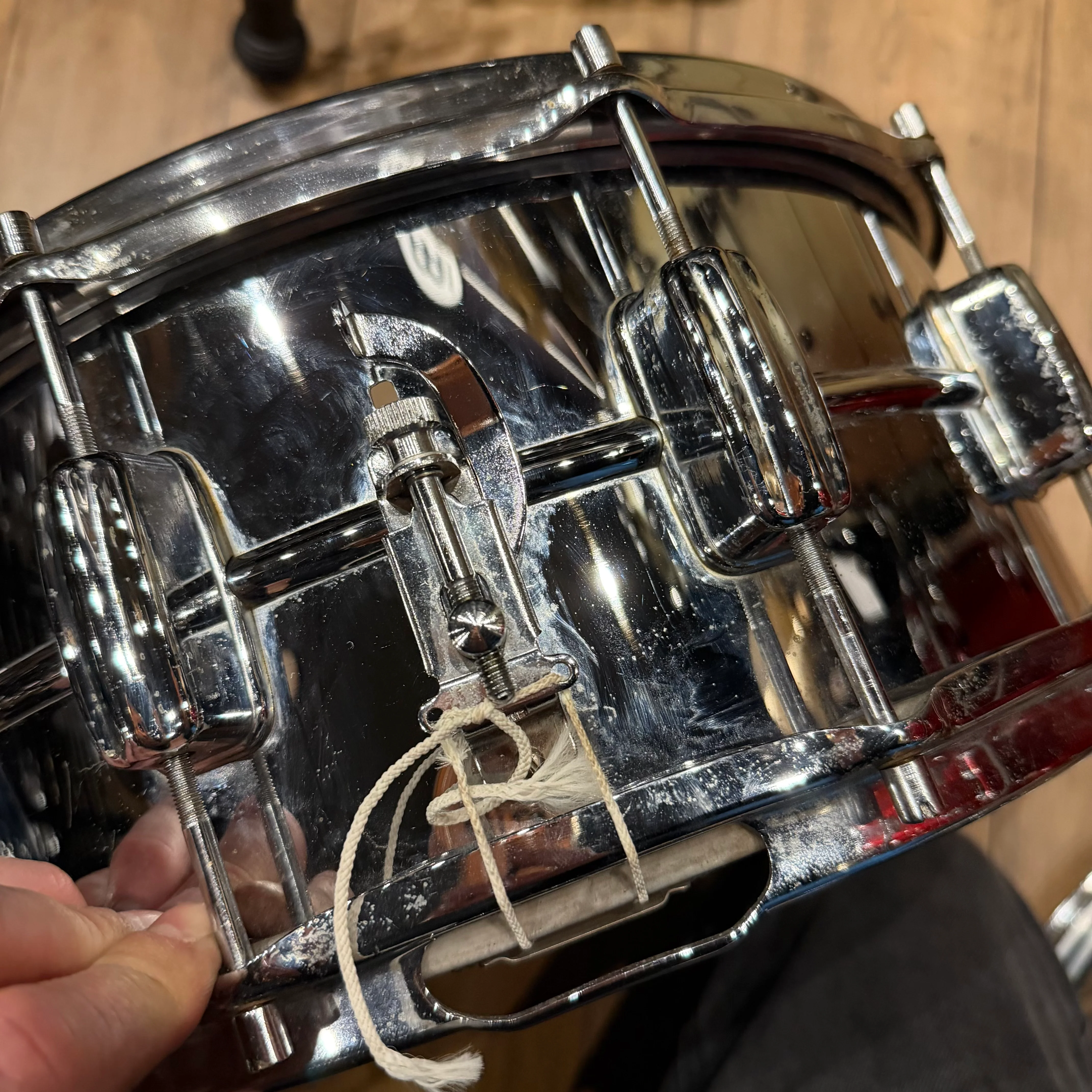 Vintage Tromsa 14" Snare Drum made in Germany #1286 - Image 10