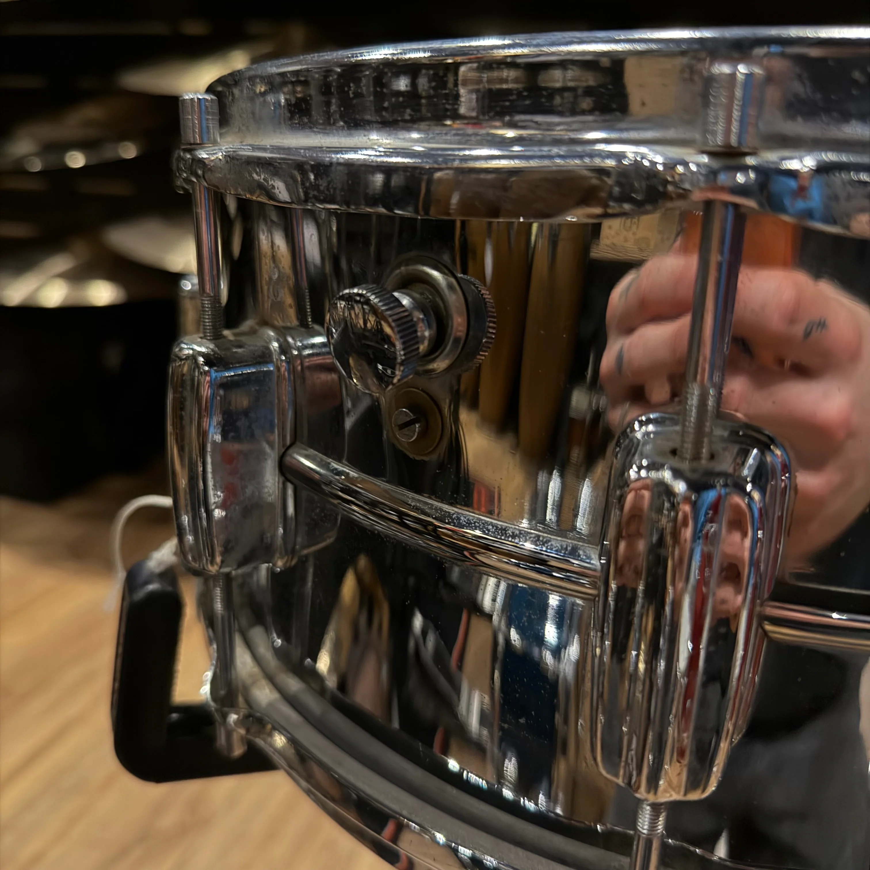 Vintage Tromsa 14" Snare Drum made in Germany #1286 - Image 3