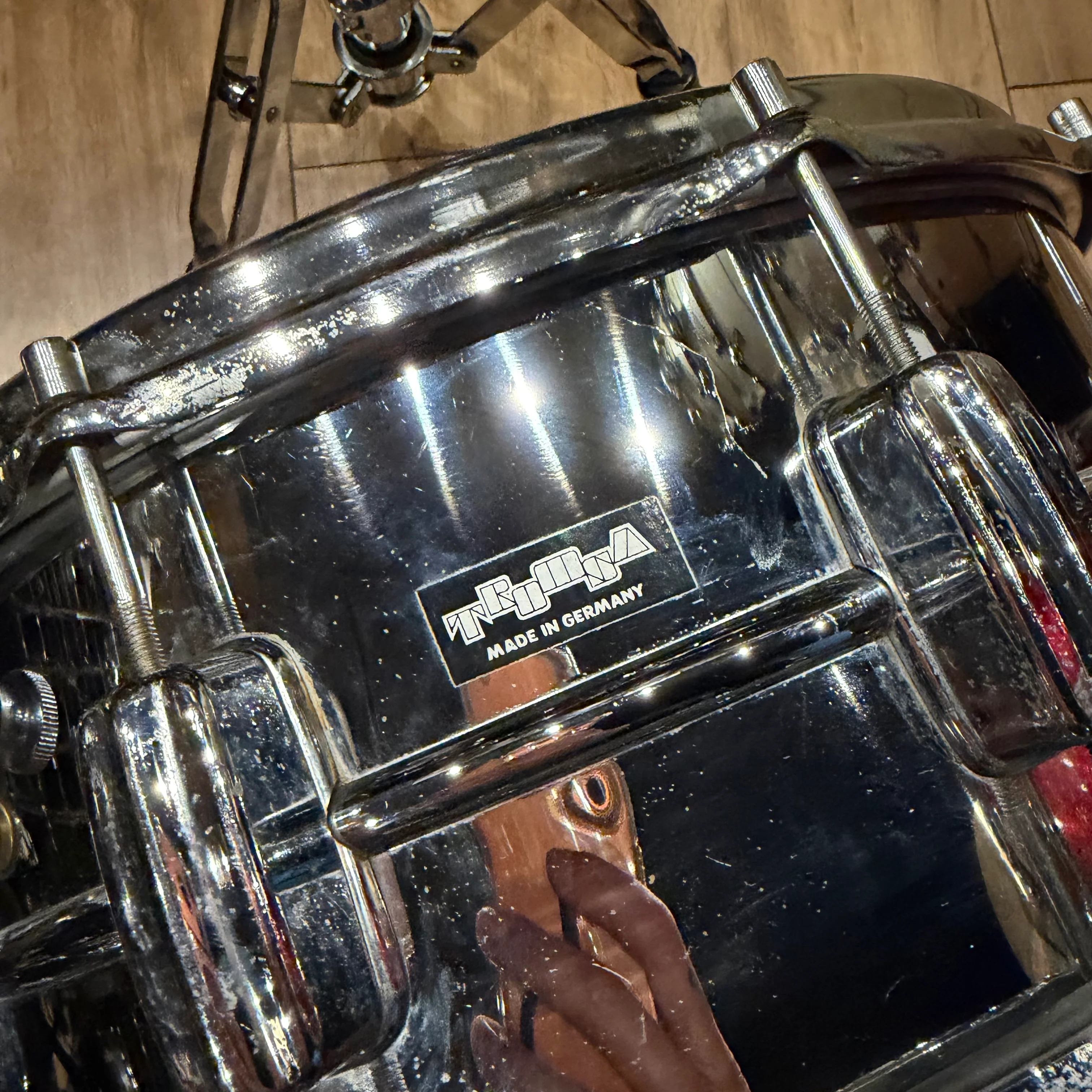 Vintage Tromsa 14" Snare Drum made in Germany #1286 - Image 4