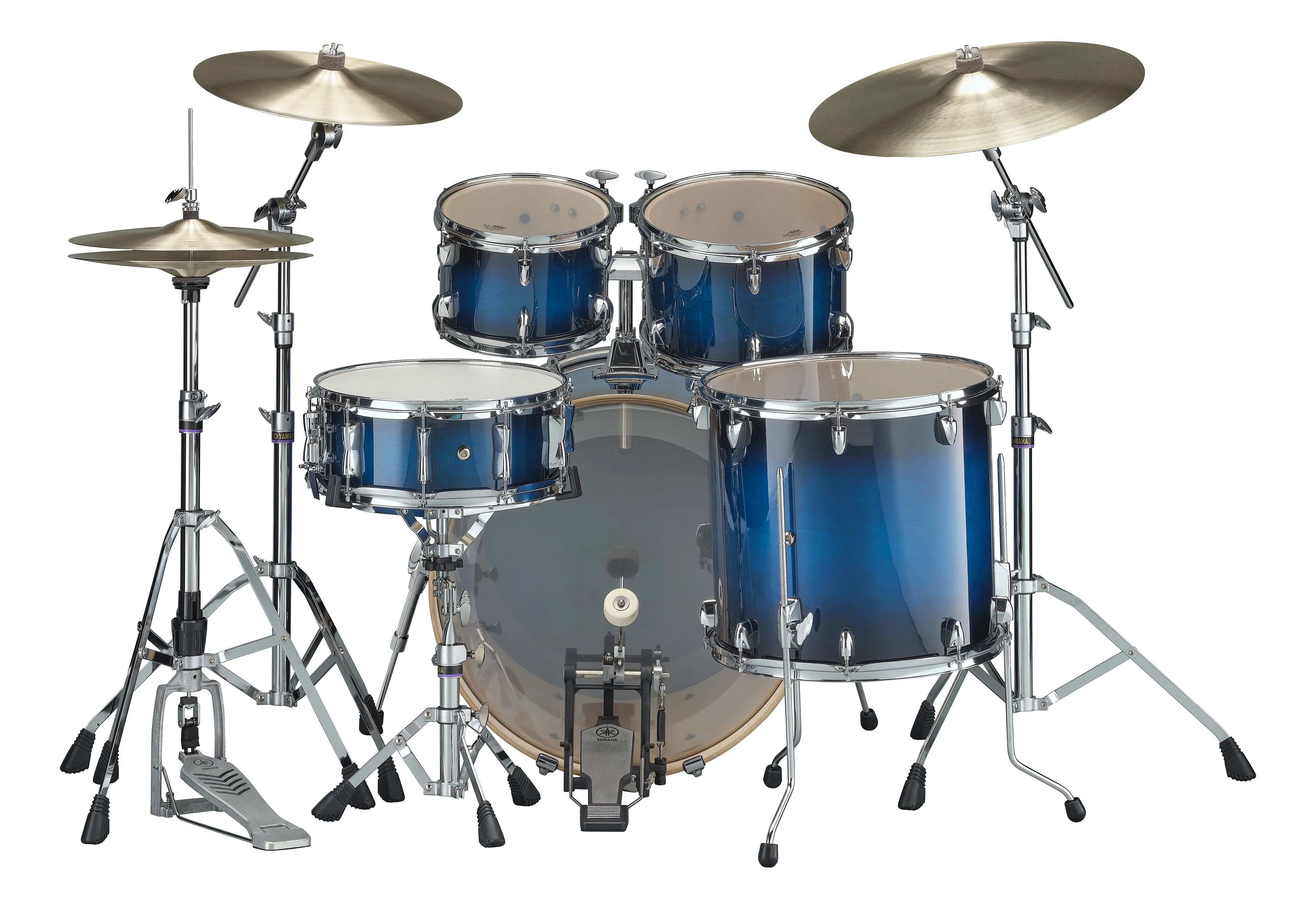 Yamaha Stage Custom 22” Drum Kit Shell Pack - Deep Blue Sunburst - Image 4