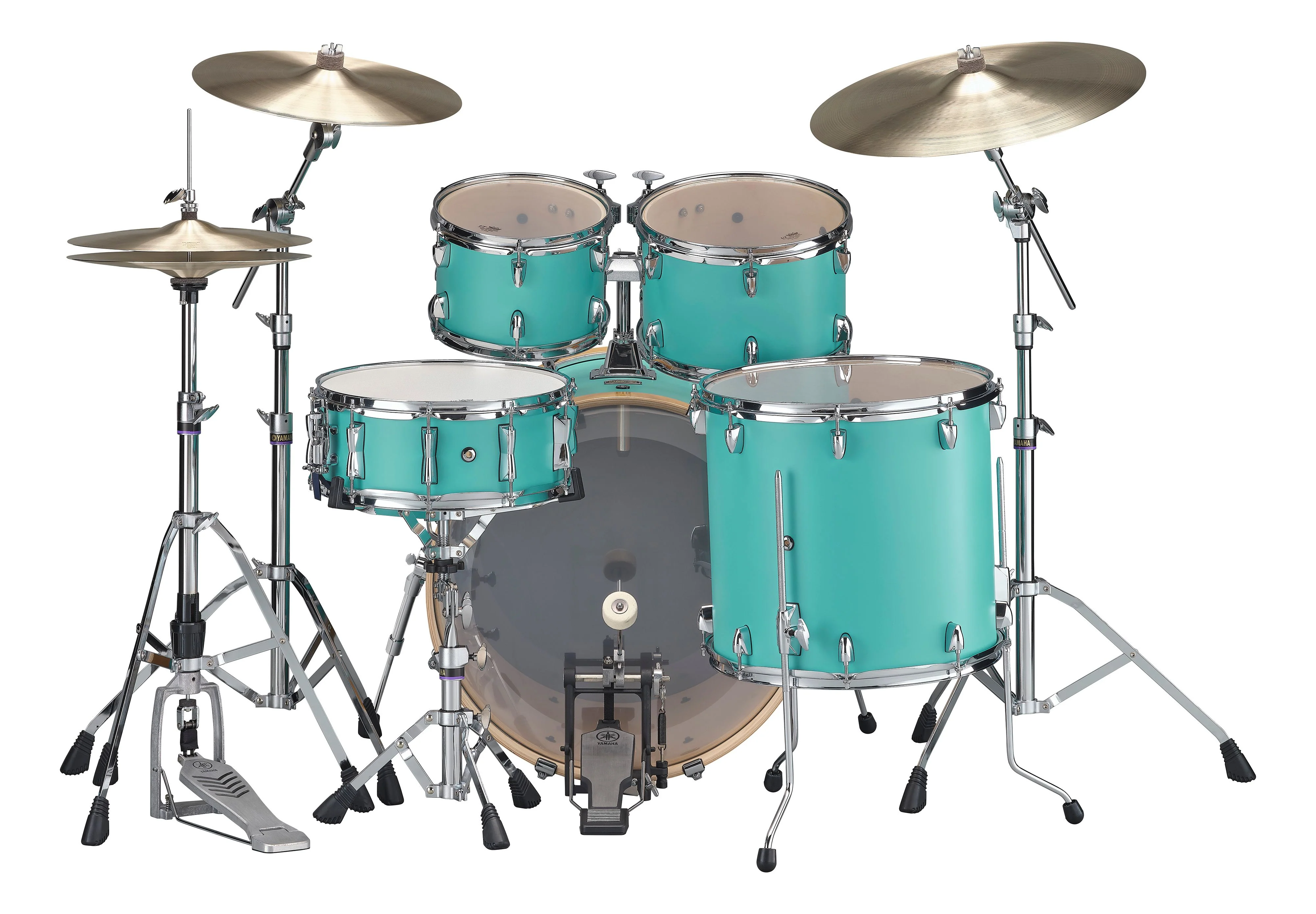 Yamaha Stage Custom Drum Kit Shell Pack - Matte Surf Green - Image 3