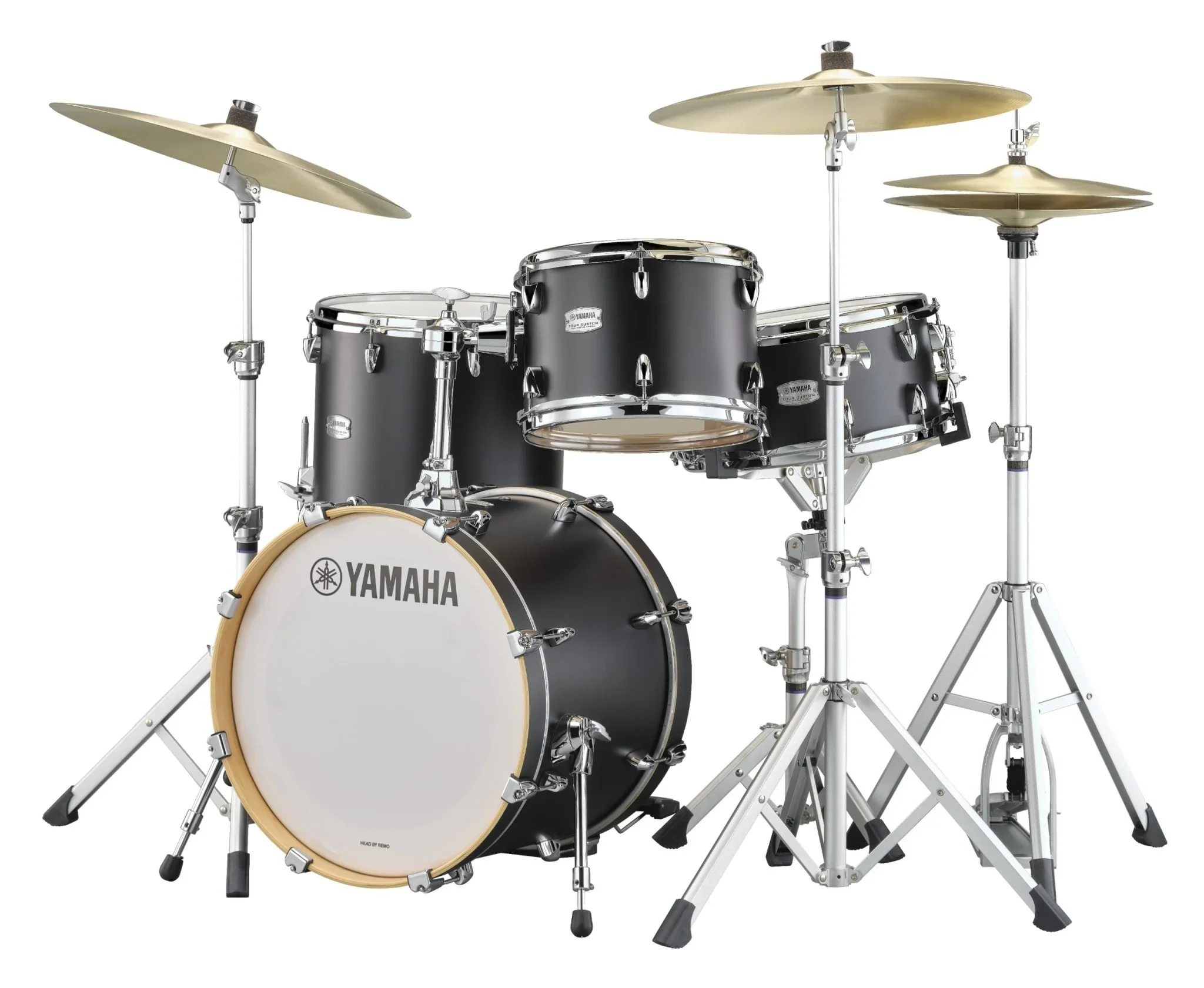 Yamaha Tour Custom 18" Bop Drum Kit, Licorice Satin