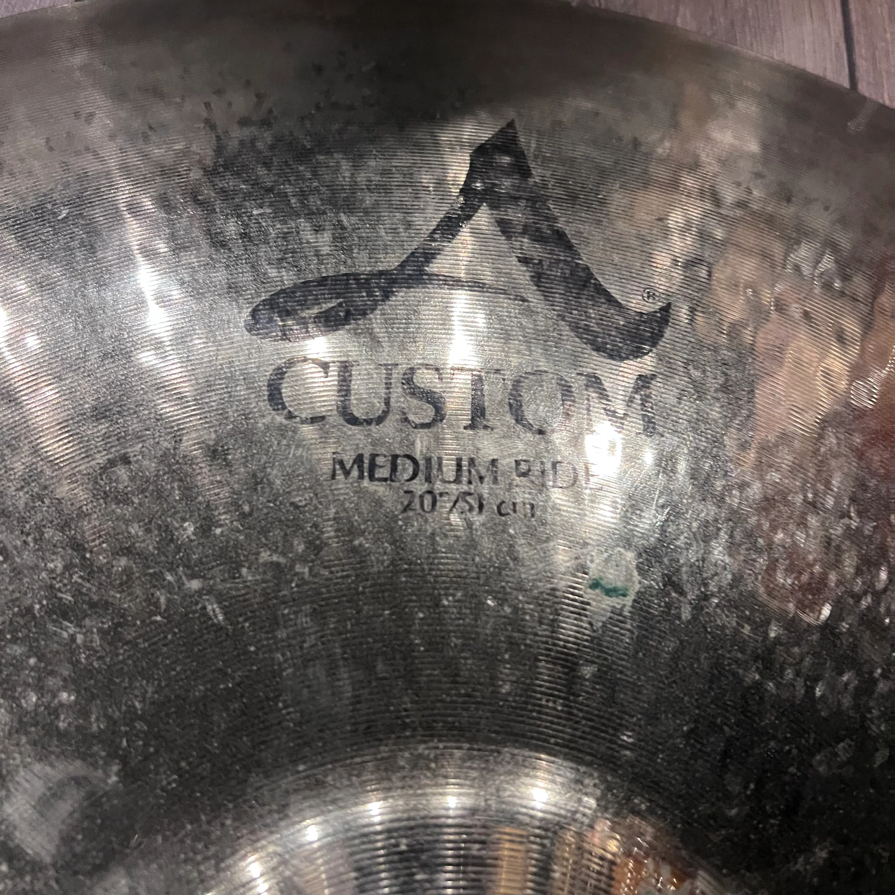 Zildjian A Custom 20” Medium Ride Cymbal #1258 - Image 3