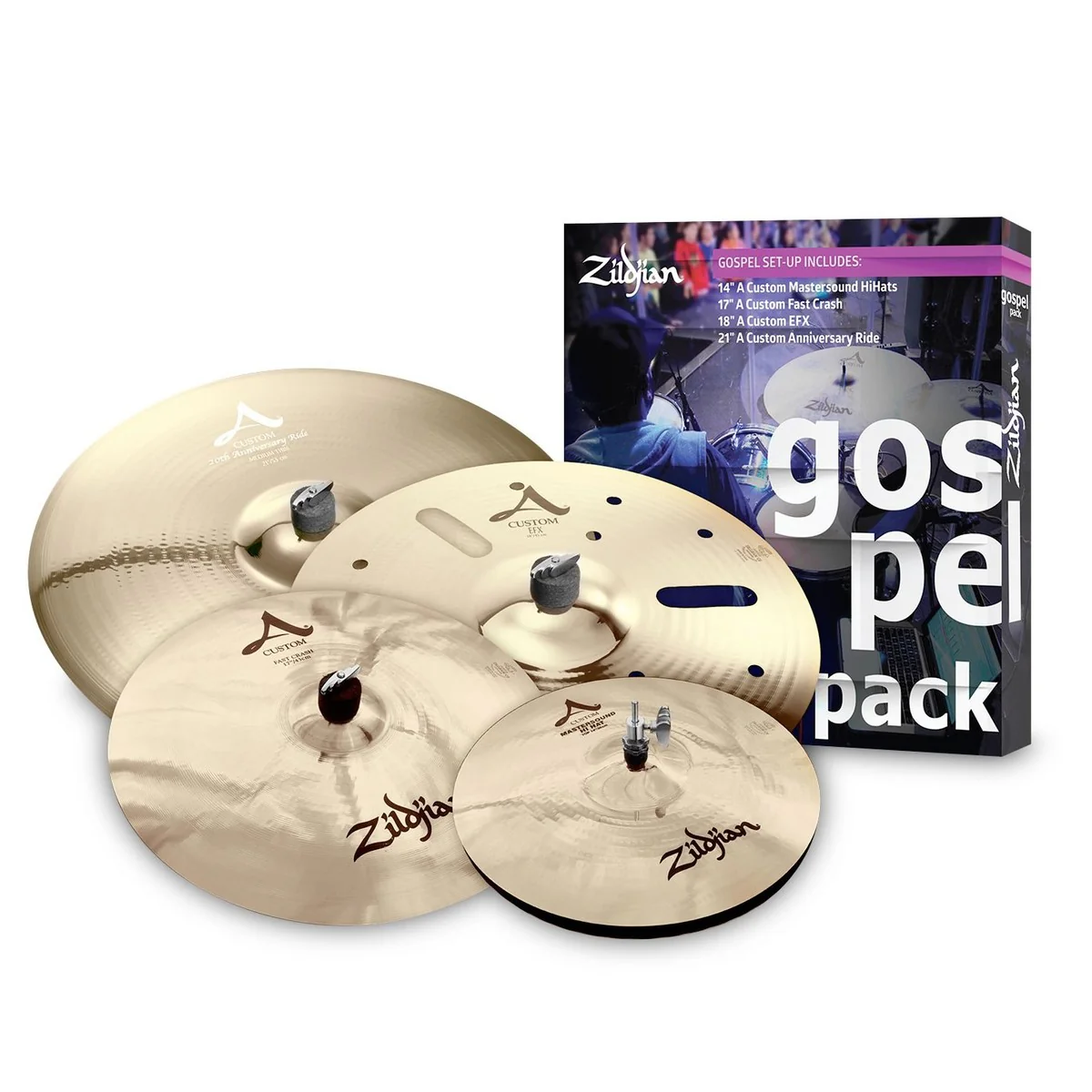 Zildjian A Custom Gospel Pack Cymbal Box Set