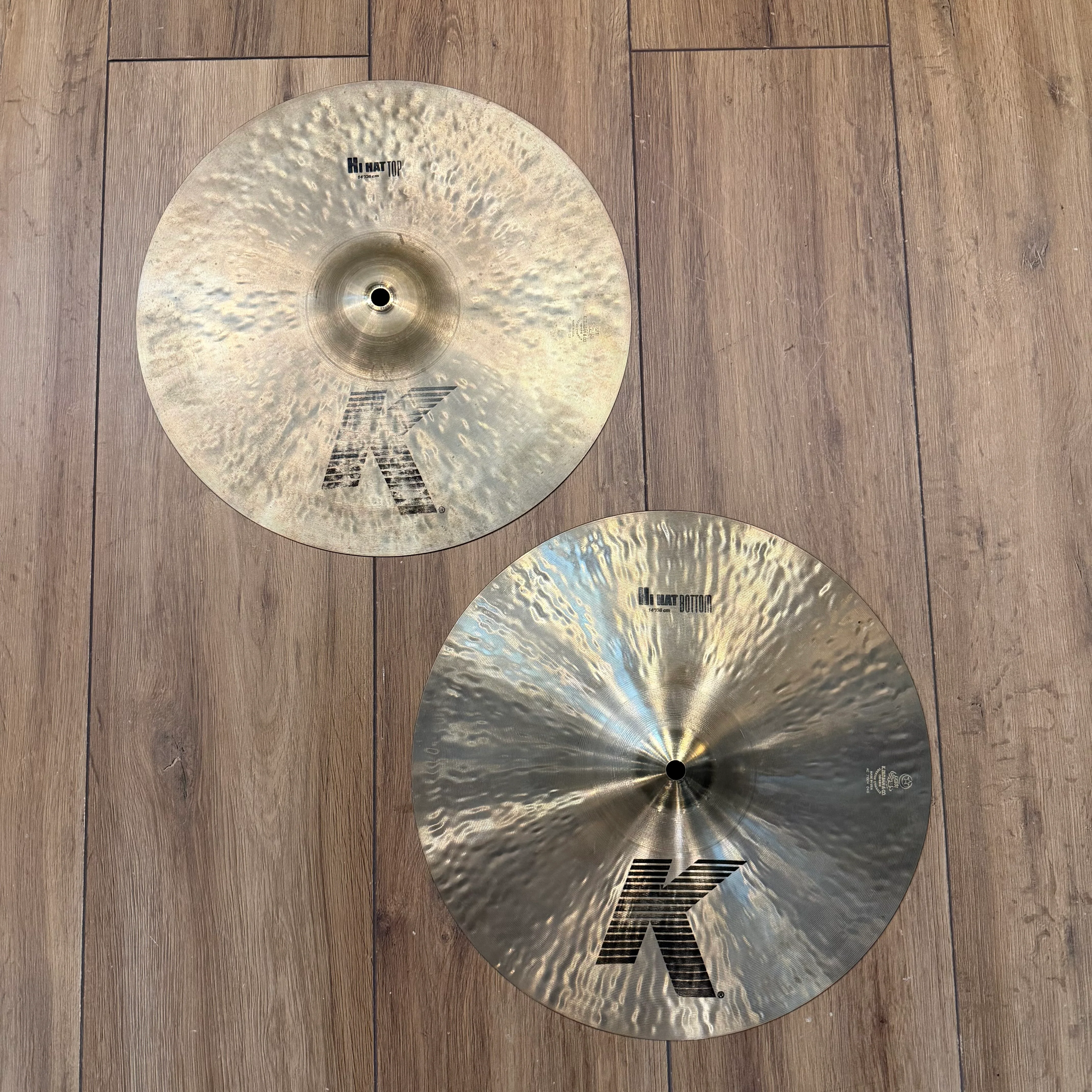 Zildjian K 14" Hi Hat Cymbals #1305