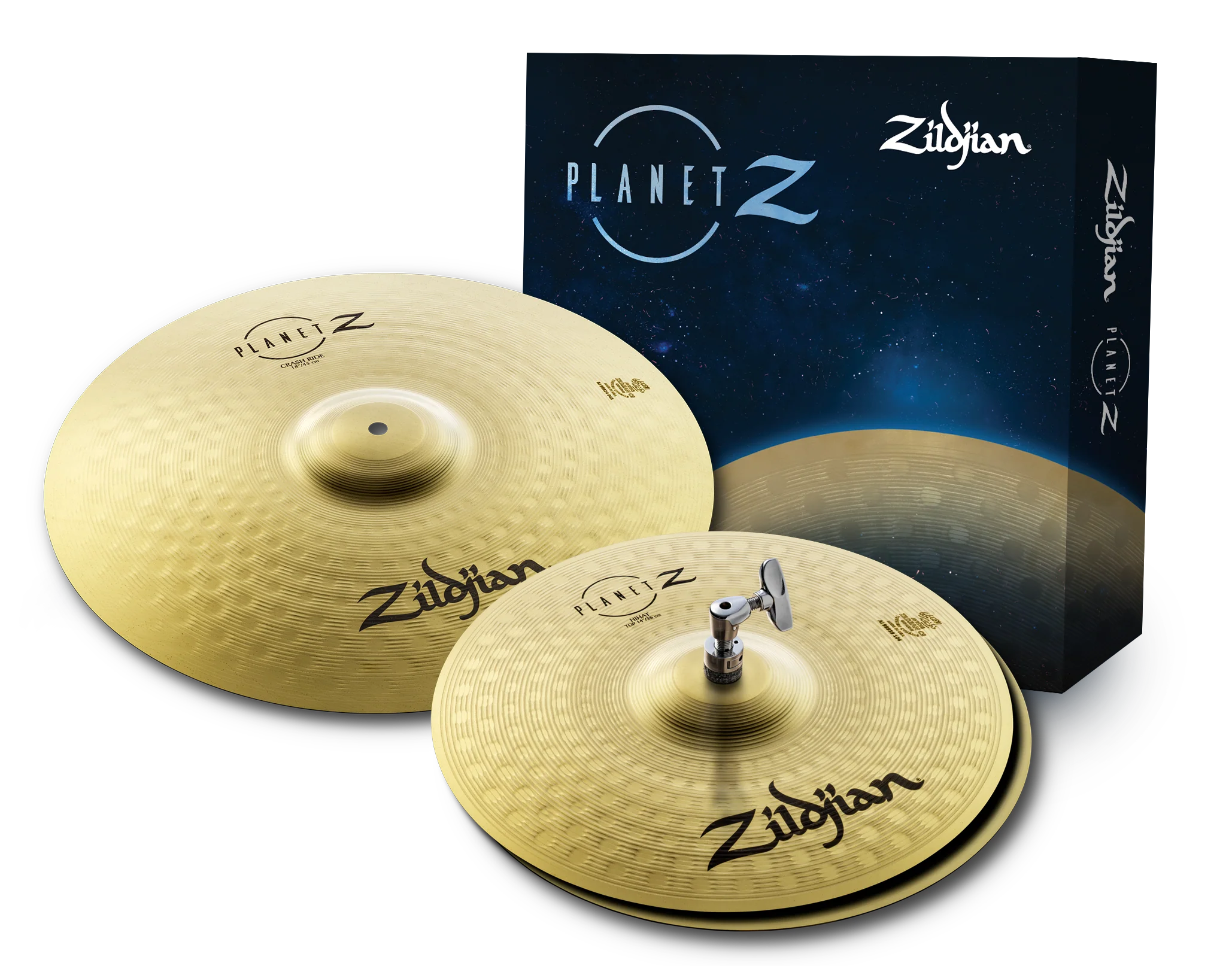 ZILDJIAN PLANET Z FUNDAMENTALS CYMBAL PACK BOX SET (14H, 18CR)